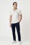 Men's Polo T-Shirt with Contrast Collar and Sleeve Detail - 4