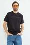 Slogan Embossed Crew Neck T-Shirt