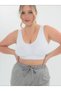 Panax Model Anti-Sagging Corset Bra, Seamless Padded Bra, White Color