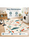 Plane and Hot Baloon Cushion Play Mat Rug – Soft Padded Carpet with Non-Slip Backing - 5
