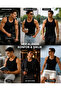Men's Halter Collar Ribbed Fabric Slimfit Lycra Undershirt for Sports and Daily Use - 3
