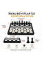 Premium magnetic folding chess set 25x25 cm chess set travel school intelligence game gift set - 5