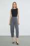 Elastic Waist Ribbed Stitched Shalwar Trousers
