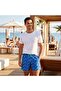 Sailing Men's Swim Short with Three Pockets, Mesh Inside, Elastic and Laced Waist