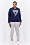 Women Regular Fit Long Sleeves Outdoor Sweatshirt, Navy - 4