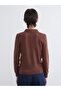 Esvab • Modern & Distinctive Devrik Roba Collar Women's Knitwear Sweater - 5