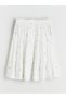 Two Mt Shop Quality Lcw Kids Lilac Elastic Waist Floral Girls Skirt - 2
