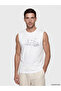 Original Oval Collar Printed Men's Sleeveless T-Shirt