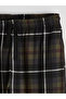 Navy Blue Standard Fit Plaid Men's Pajama Bottoms, 2-Piece - 8