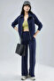 Modal Fabric Striped Tracksuit Set - 2