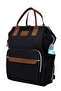 Luxury Leather Thermal Compartment Waterproof Stain Resistant Wipe-Clean Mom and Baby Care Backpack - 3