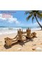WHITE 3D Wooden Puzzle: London Tower Bridge DIY Wooden Model Perfect as a Gift for Birthdays, Hallow - 3
