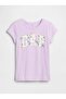 Girl's 886662 Logo Tee Lila - 4
