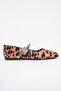 Int-501 Flat Sole Stoned Belted Ballerinas - 3