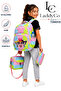 Primary School Bag Girl's 3-Piece Set First School Bag Character Printed Set Colorful