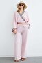 Tied Kimono with Embroidered Collar and Sleeves - 2