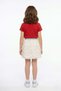 Floral Elastic Waist Glittery Girls' Skirt - 2