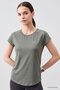Çağla Short Sleeve Standard Fit O-Neck Women's T-Shirt with Back Window - 97101 - 2