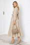2024 Button Detailed Dress Beige - 3