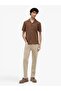 تي شيرت رجالي TJM REG LINEN BLEND CAMP SS EXT DM0DM23058-THGVM - 5
