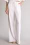 Wide Leg Pocketed High Waist Linen Blend Thin Fabric Trousers F5024Ax25Sp - 4