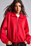 Oversized Polo Collar Scuba Diving Fabric Zippered Cardigan I2484Ax26Au - 4