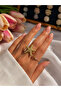 Gold Color Steel Adjustable Women's Ring with Starfish Figure