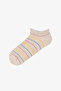 5 Pairs of Cotton Colorful Pauntiye Patterned Booties Socks - 5