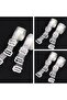3 Pairs of Bra Transparent Straps with Metal Tips