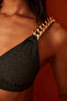 أسود أودري Bralette بيكيني الأعلى - 4