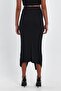 Front Ruched Skirt with Slit (B24-00159) - 6