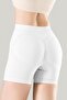 Women's White Short-Leg Corset with Silicone 34312 - 2