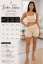 Women's Beige Single Shoulder Detailed Shorts Crop Set - 4