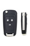 10pcs/Lot 3 Button Flip Folding Key Shell Case Fob for Chevrolet Aveo Cruze Uncut Blade - 4