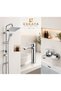 Eskaya Set of 3 Shower System Robot Washbasin Mixer Bathroom Mixer