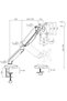 Monitor Arm 17-32 Inch |   Spring-Loaded Balancer |   360 °   Döner |   Table Type |   2-9 kg Carrying Capacity - 9