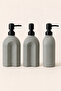 Striped Bohemian Minimal Glass Liquid Soap Dispenser - 250ml - 14X6X5.5 Cm-350 ml - 3