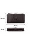 Women's Genuine Leather Zippered Multi-Compartment Long Wallet - 3