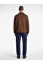 Regular Fit Shirt Collar Long Sleeve Pocketed Buttoned Classic Faux Suede Jacket - 3
