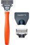 Harry's Men’s 5 Blade Razor with 2 Cartridges Bright Orange - 4