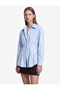 Cotton Slim Fit Classic Collar Long Sleeve Pleated Poplin Shirt - 2