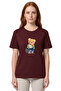 Unisex Traveler Teddy Bear Printed 100% Cotton Premium Design T-Shirt