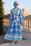 Ebruli Casual Blue Viscose Dress