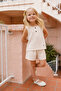 Muslin Sleeveless Summer Baby Set Beige Color - 2