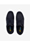 Men's Navy Blue Genuine Leather Marine Shoes 6Y1Ca00102L - 5