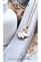 White Enamel Swan Steel Necklace - 3