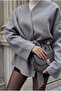 Gray Tie-Dye Detailed Comfortable Fit Cashmere Cardigan/Jacket - 3