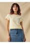 Cotton T-Shirt with Embellished Bow Detail