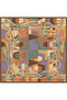 Multi-Colored Object Pattern 100% Twill Silk Scarf 4300 - 82 - 3