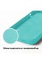 Silicone case iPhone 14 Pro Max, with microfiber, thin, protective, raised edges, turquoise - 5